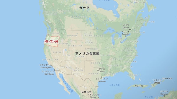 アメリカ合衆国オレゴン州ベンドのマップ