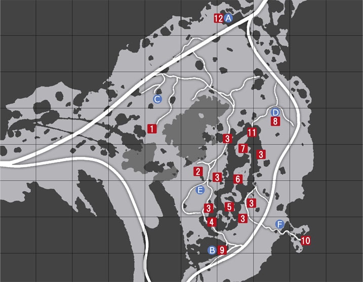 ff15体験版のダスカ地方のマップ