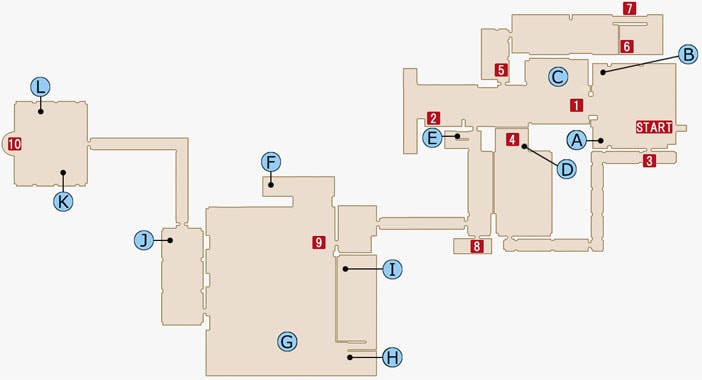 FF15のジグナタス要塞のマップ