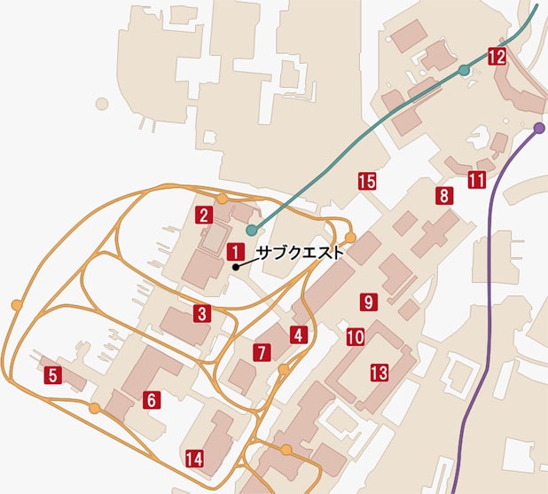 ヒナチョコボの居場所のマップ