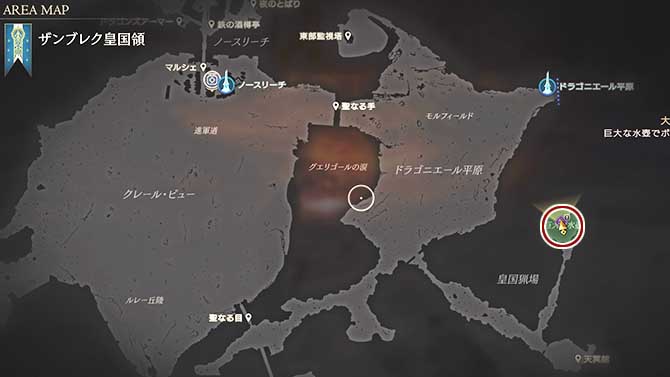 ボムキングの居場所のマップ