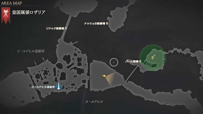 バーム陸橋の場所のマップ