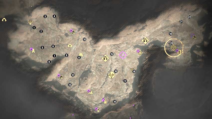 城塞の地のマップ