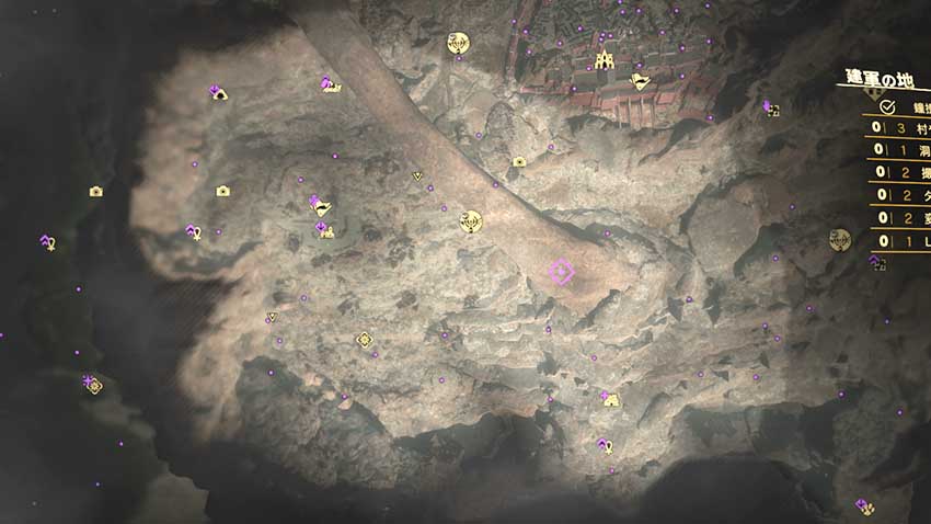 建軍の地のマップ