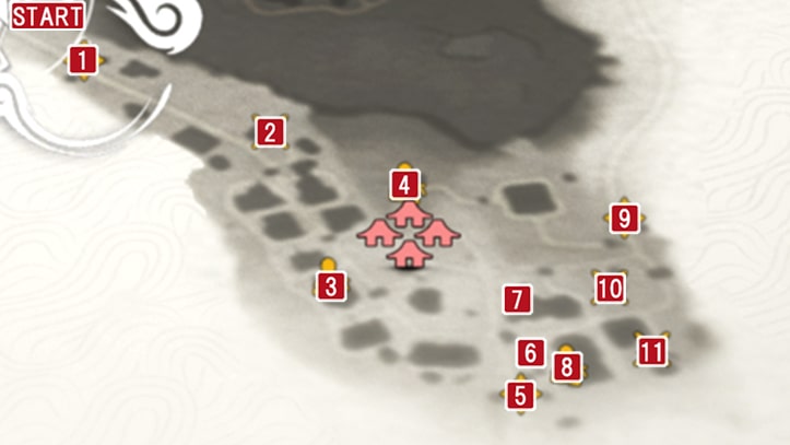 浅藻浦の攻略マップ