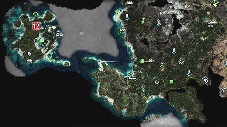 ブラックボックス：天空塔の島の場所マップ
