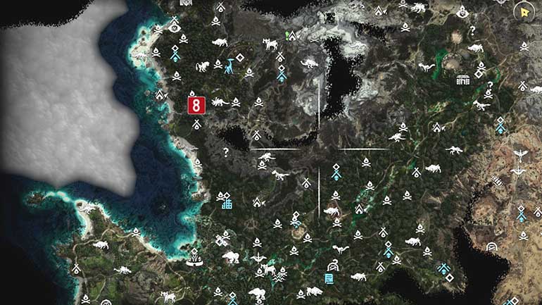 調査ドローン：歩哨の森の場所マップ