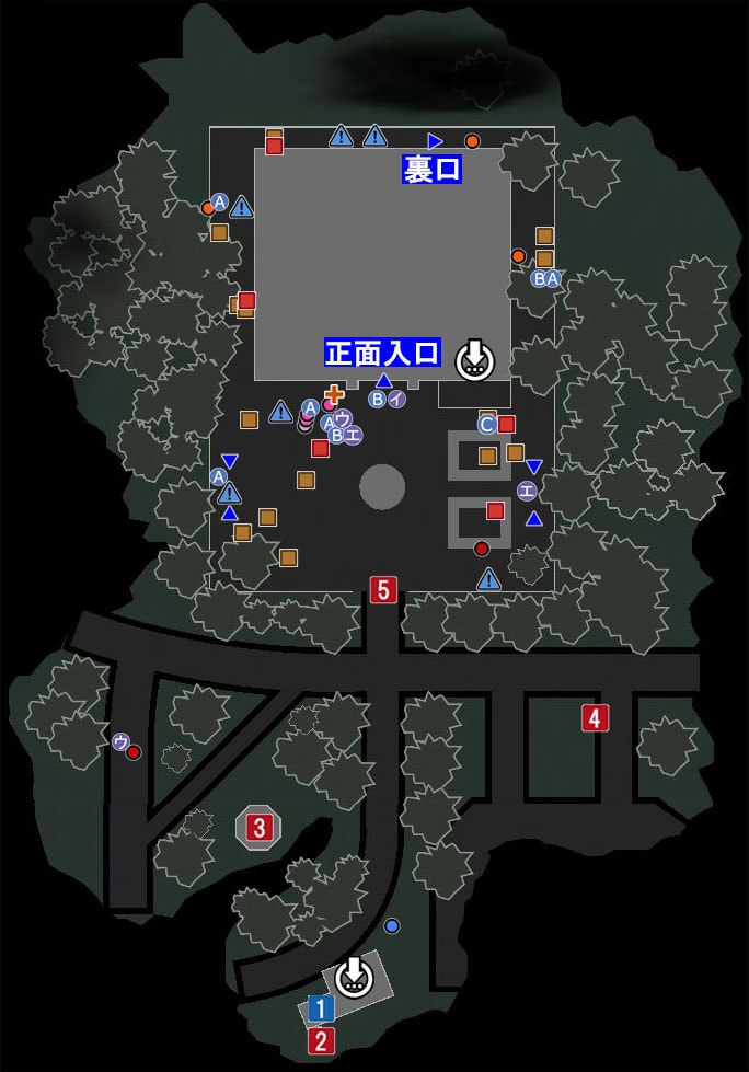 市庁舎エリアのマップ サイコブレイク2 攻略