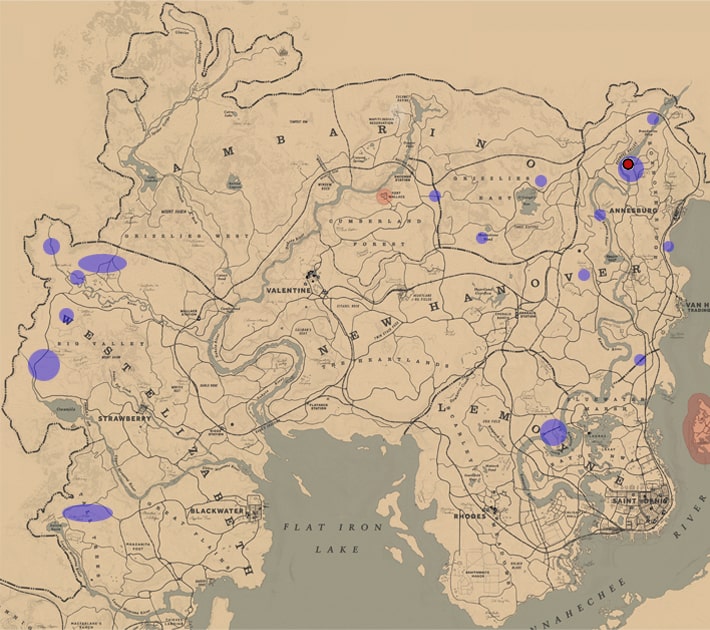 アメリカクロクマの居場所マップ