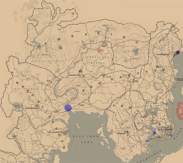 オビオバト、カワラバトの居場所マップ