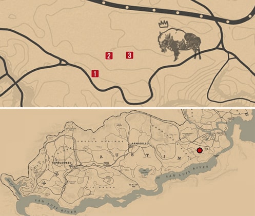 伝説のタタンカバイソンの居場所マップ