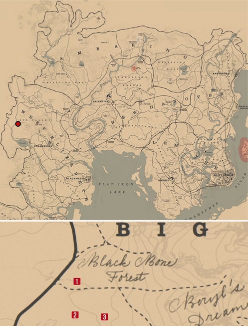 伝説の雄鹿の居場所マップ