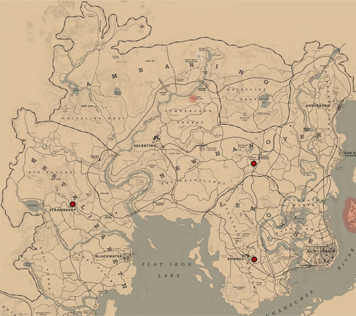 アメリカイエネコの居場所マップ