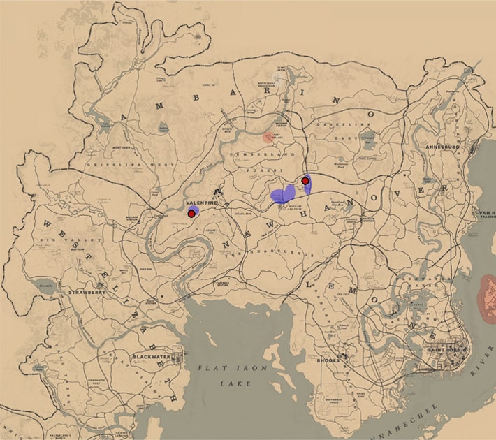 コウライキジの居場所マップ
