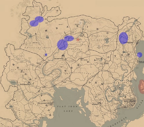 キタカワカマスの居場所マップ