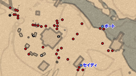 銃撃戦での敵の位置マップ