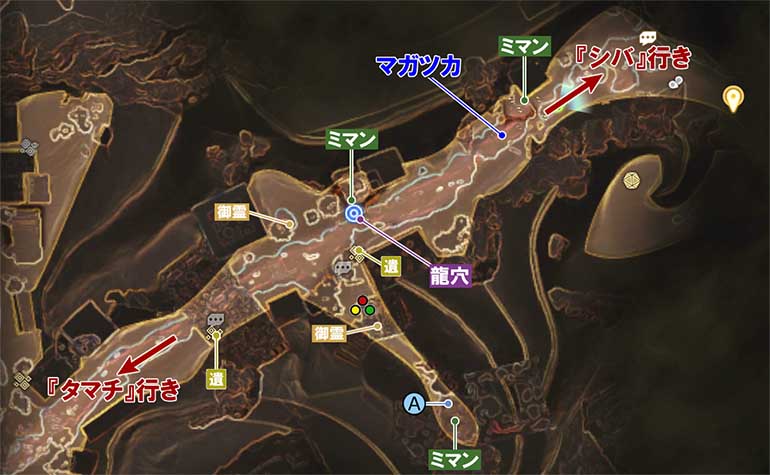 魔界『ミタ』のマップ