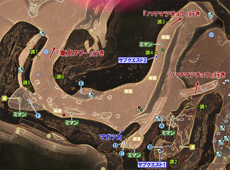 魔界『シバ公園』のマップ