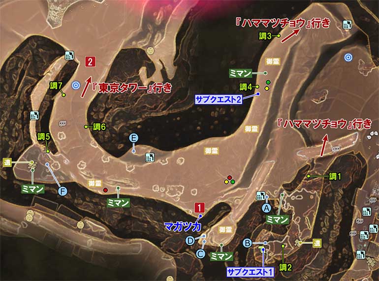 魔界『シバ公園』のマップ