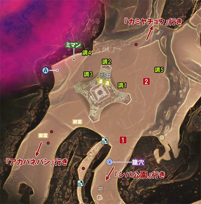 魔界『東京タワー』のマップ