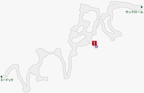 エイタロン残党幹部の居場所のマップ