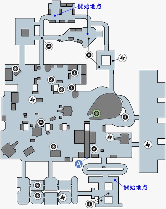 ブラストの反乱同盟軍基地のマップ