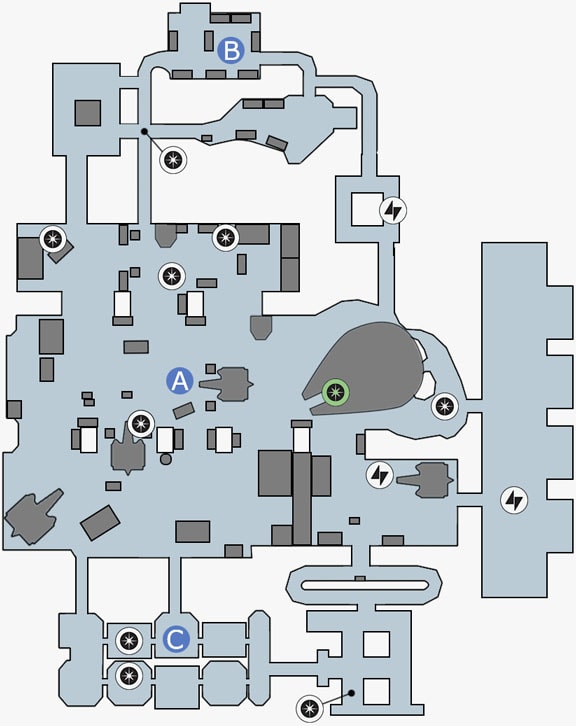 ドロイドランの反乱同盟軍基地のマップ