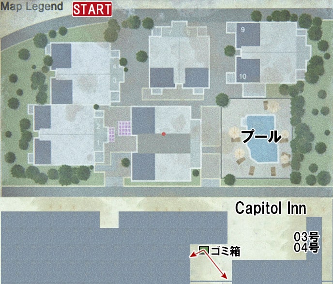 Capitol Inn『03・04号室』の攻略マップ