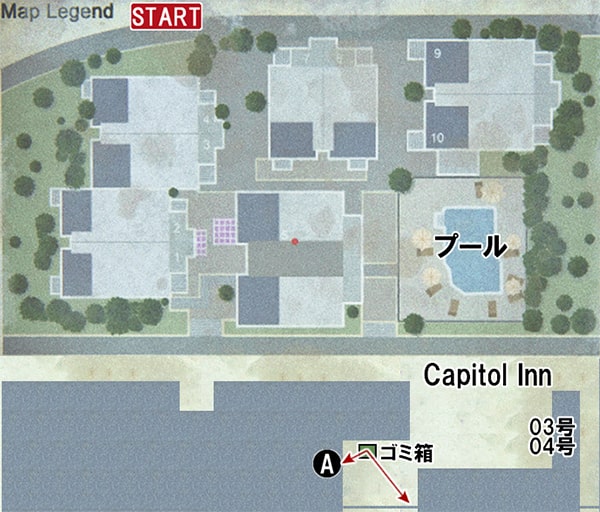 Map A：住宅の攻略マップ