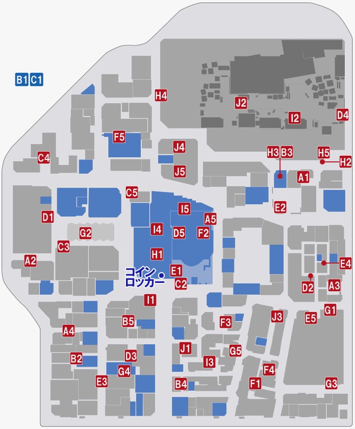 神室町のコインロッカーの鍵の入手場所のマップ