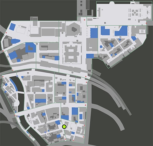 緊急戦闘依頼：中央通り駐車場のバイトクエスト攻略マップ